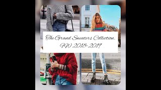 The Grand Womens Sweaters CollectionCompilationAnna Sakhno ChannelFallWinter 20182019 [upl. by Eatnoed]