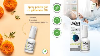 Beneficii pentru sanatate ale LarynxForte spray pentru gat cu galbenele BIO Life Care [upl. by Erehpotsirhc914]