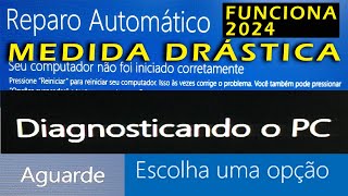 Resolvido  Reparo Automático no Windows 11 e 10 em 2024  Medida Drástica   Diagnosticando PC [upl. by Othella374]