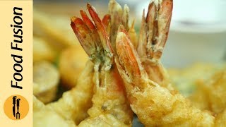 Tempura with prawns onions rings and more recipe By Food Fusion [upl. by Artaed703]