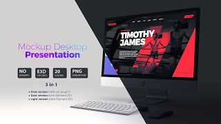 MockUp Desktop  Website Presentation [upl. by Zabrine]