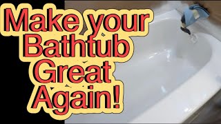 Bathtub Reglaze almost full video restore your tub [upl. by Etnohc]