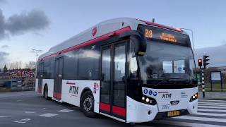 Elektrische VDL bussen in Den Haag HTM VDL Citea SLF120 Electric  4K  Stadsbus [upl. by Keegan]