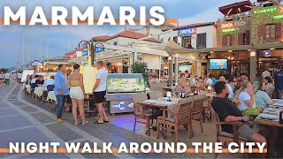 Marmaris Turkey 2022 Marmaris MarinaMarmaris CastelOld Town 10 August Walking Tour  4K UHD 60FPS [upl. by Eohce]