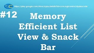 Let us Flutter  Memory Efficient List View amp Snack Bar  Part12 [upl. by Lebazi]