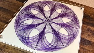 String Art Table DIY tutorial for beginners step by step [upl. by Boice378]