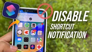 How to disable shortcut notifications on iPhone  How to remove shortcut notification on iPhone [upl. by Lucius]