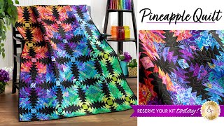 Introducing Pineapple Quilt in Prism II amp Kaffe Fassett RESERVE  Shabby Fabrics [upl. by Erlinna]