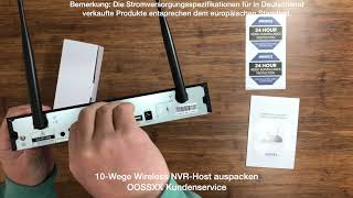 OOSSXX Wireless NVR Network Video Recorder Unboxing [upl. by Hirai]