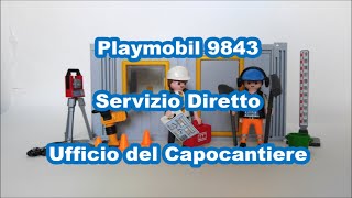 Playmobil 9843 Ufficio del Capocantiere Servizio Diretto [upl. by Yuji]