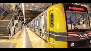 The MetroSubway in Buenos Aires Argentina [upl. by Ennairej]