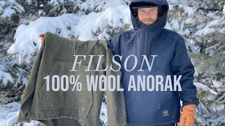 New FILSON Navy 100 Mackinaw Wool Anorak Review  Sizing Comparison [upl. by Anyzratak]