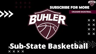 Buhler Highschool Varsity Basketball vs Nickerson SubState [upl. by Ynamad]