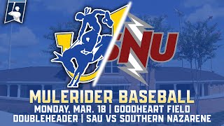 Baseball Southern Arkansas vs Southern Nazarene 31824 [upl. by Nilyak]