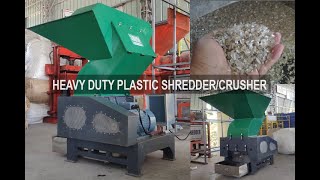 Heavyduty Plastic Shredder Crusher 20HP to 60HP Stationary Type [upl. by Viole]