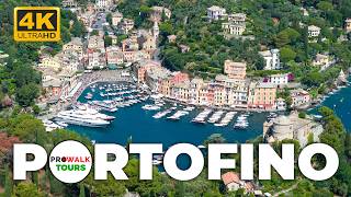 Portofino Italy Walking Tour  4K 60fps with Captions  Italian Riviera [upl. by Greene]