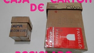 Cómo hacer una caja de cartón reciclado [upl. by Cochard268]