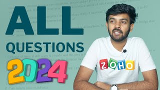 Zoho Round  1 2024  Full Question Paper Solved  Must Watch before attending  logic io [upl. by Ettedo53]