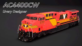 AC4400CW TSW2 PS4 AWVR on livery designer  Time Elapse [upl. by Mihsah]