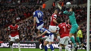 Nikola Zigics opening goal v Arsenal  Carling Cup Final 2011 [upl. by Friederike]