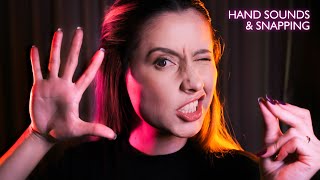 ASMR A LITTLE BIT FAST HAND SOUNDS SNAPPING AND FINGER FLUTTERING ✨ NO TALKING [upl. by Hannaj]