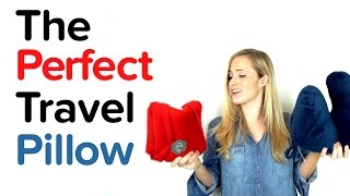 The Best Travel Pillow  trtl Pillow VS J Pillow Review [upl. by Elbart446]