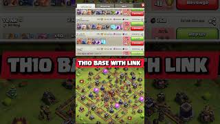 Unbeaten th10 base with link Clash of Clans [upl. by Gine]