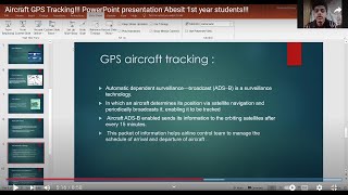 Aircraft GPS Tracking PowerPoint presentation Abesit 1st year students [upl. by Behnken]