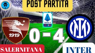 SALERNITANA  INTER POST PARTITA [upl. by Annim142]