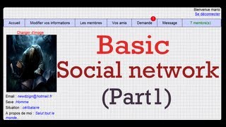 PHP tutorial  Create a simple social network  part1  By NewDzign [upl. by Riegel]