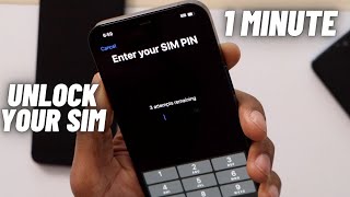 How to Unlock Sim Card  Sim locked by Pin Code or PUK Code [upl. by Oina]