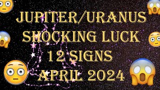 Jupiter Uranus Conjunction SHOCKING BLESSINGS 12 SIGNS [upl. by Chenay167]