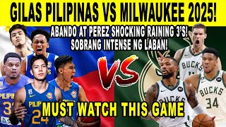 GILAS PILIPINAS vs MILWAUKEE 2025 Abando at Perez Shocking Raining 3s 2k24 [upl. by Nylesoj591]