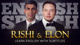 ENGLISH SPEECH  RISHI SUNAK amp ELON MUSK AI and the Future of Work English Subtitles [upl. by Amii]