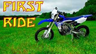 2017 WR450F  First Ride [upl. by Asnerek]