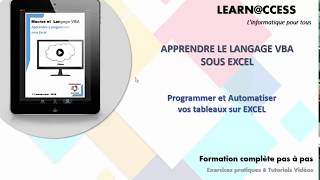 Formation en Ligne  Apprendre le Langage de Programmation VBA pour Excel [upl. by Artemahs]