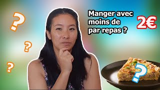 MANGER AVEC MOINS 2€ PAR REPAS PENDANT 5 JOURS  RETOUR DE COURSES  INFLATION  PETIT BUDGET [upl. by Ettennyl]