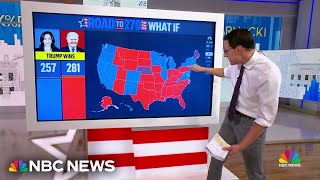 Steve Kornacki What the road to 270 looks like for Kamala Harris and Donald Trump [upl. by Papst]