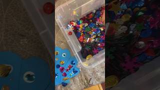 🌊 Funkelnde Muscheln und Seesterne basteln🐚 Sommerdiy bastelnmitkrepp glitzer kindergarten [upl. by Yasmin30]