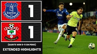 EXTENDED HIGHLIGHTS Everton 11 Southampton 56 on pens  Carabao Cup [upl. by Asil]