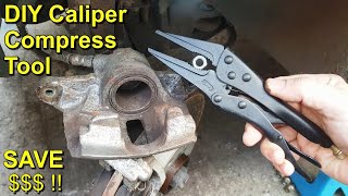 DIY Brake Caliper Piston Compress Tool  Save s [upl. by Dusza]