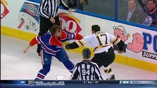 Milan Lucic vs Luke Gazdic Dec 12 2013 [upl. by Ecnarretal]