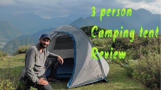 Quechua 3 person camping Tent MH 100  campingtent  decathlon  campingindia [upl. by Cottle2]