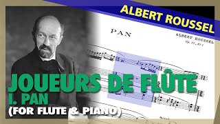 🎼 ALBERT ROUSSEL  Joueurs De Flûte Op 27  I PAN For FLUTE amp PIANO  Sheet Music Scrolling [upl. by Nylrats715]