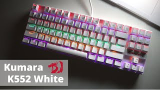 RedDragon Kumara K552 White Mechanical Gaming Keyboard Review  Best Budget Keyboard [upl. by Hance]