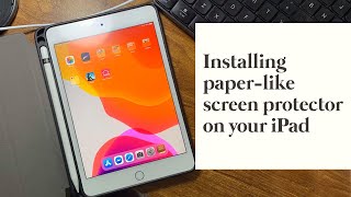 DIY How to install paperlike matte screen protector on your iPad mini [upl. by Yerocaj43]