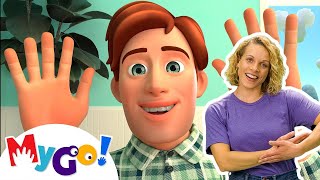 Peek A Boo  CoComelon Nursery Rhymes amp Kids Songs  MyGo Sign Language For Kids [upl. by Slein]