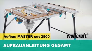 MASTER cut 2500 Aufbauanleitung komplett Art Nr 6902000  DEUTSCH [upl. by Matthews696]