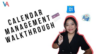 Calendar Management Walkthrough For Virtual Assistants [upl. by Dominy]