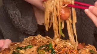 Chinese stirred fried noodles ASMR from Kuai [upl. by Bing]